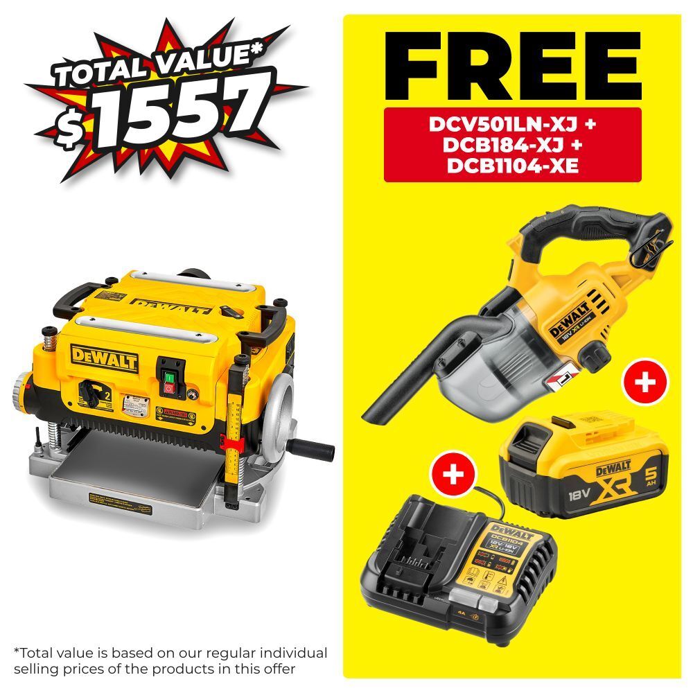 DeWalt DW735-XE 1800W 330mm (13") Planer Thicknesser – image 1