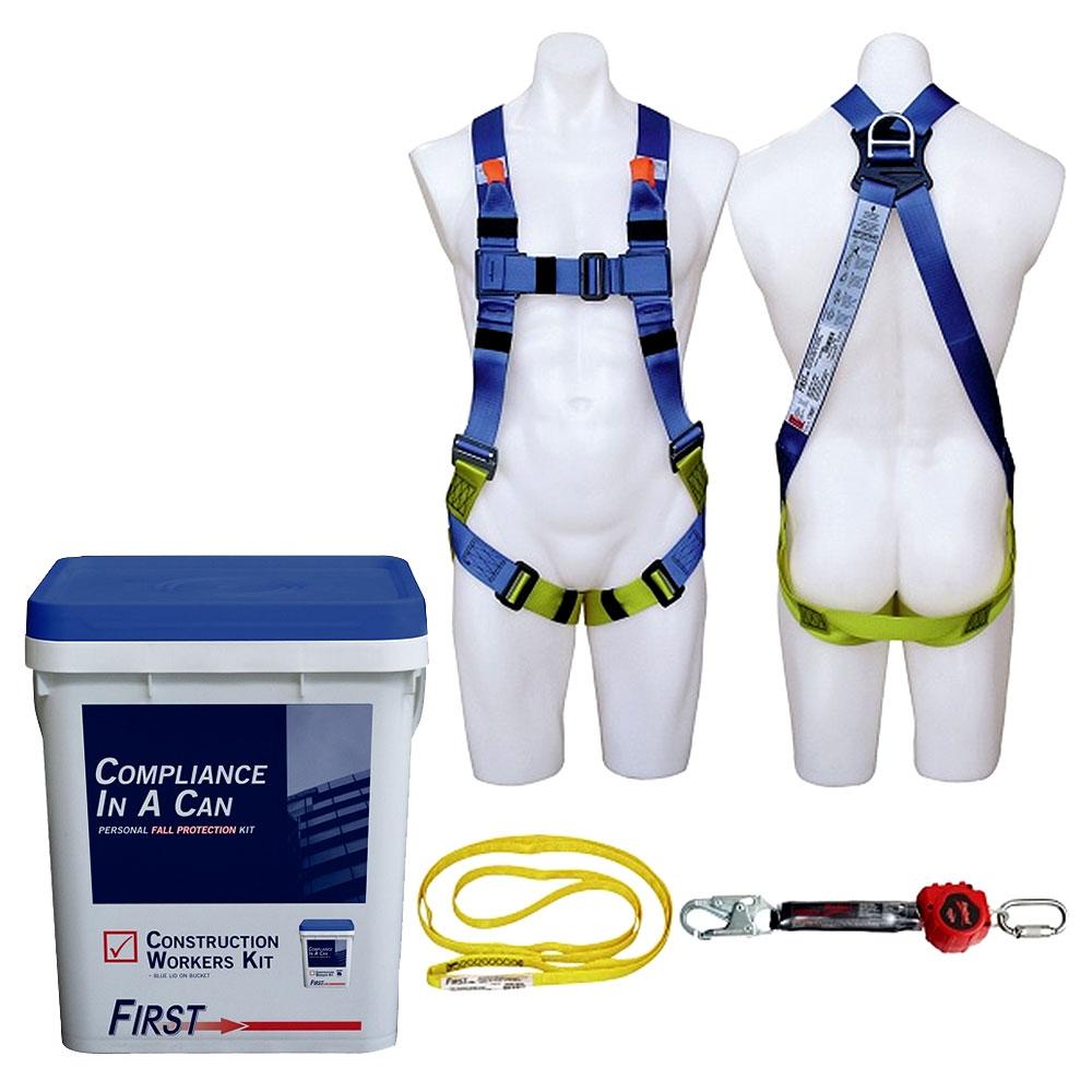 3M 7012873979 (70007929576) PROTECTA "Compliance in a Can" Construction Workers Harness Kit (MEDIUM) – image 1