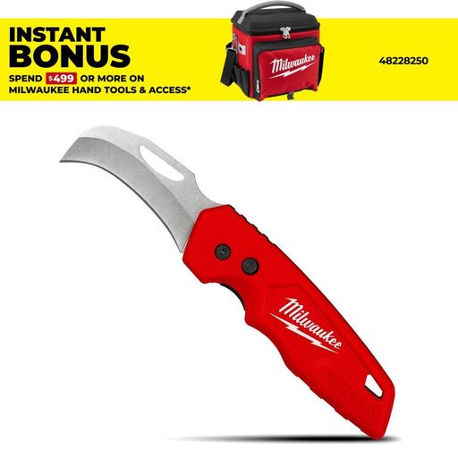 Milwaukee 48221525 FASTBACK Hawkbill Folding Knife