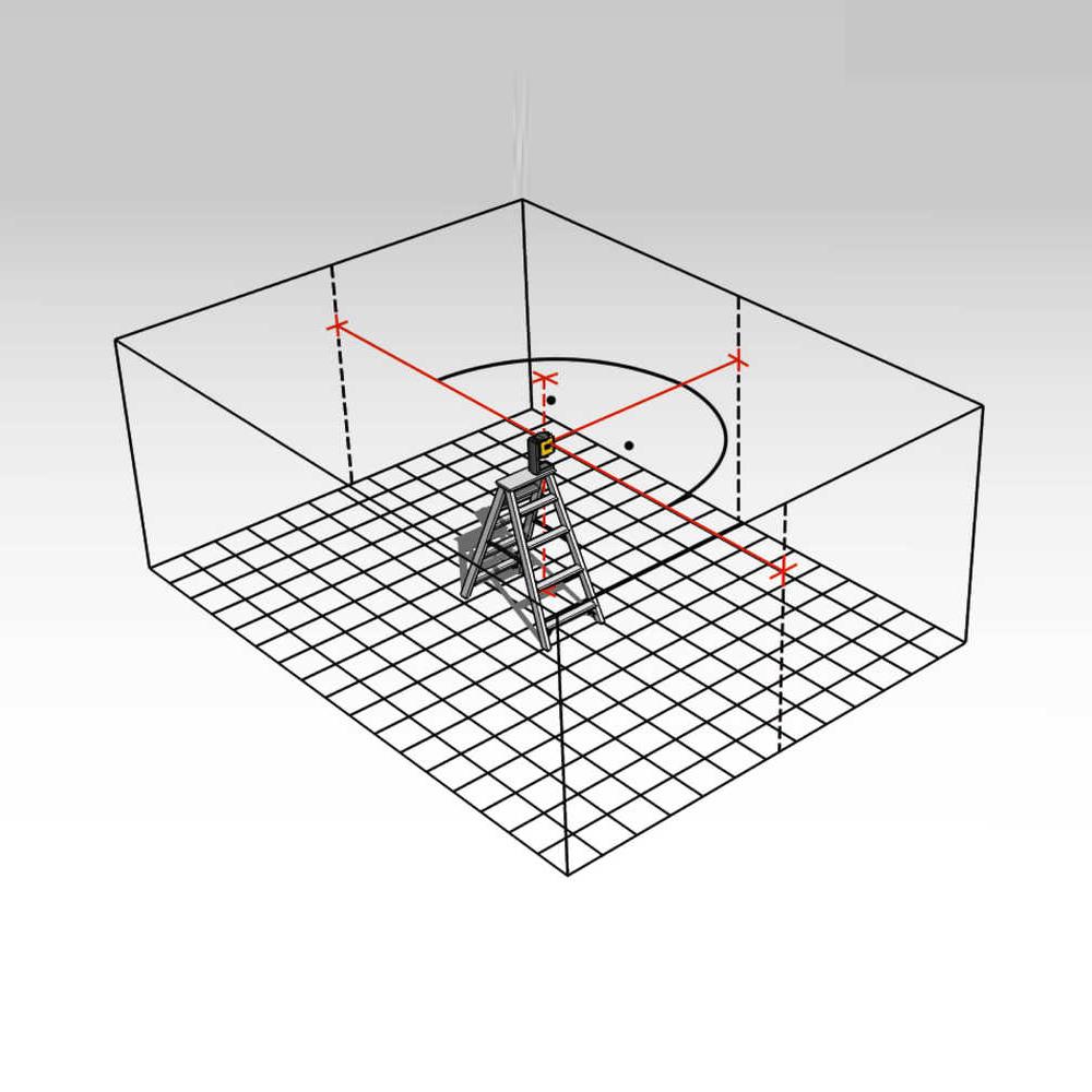 Stabila LA-5P (18328) 5 Point Self Levelling Red Beam Laser Level
