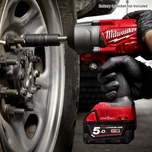 Milwaukee M18ONEFHIWF12E-0 18V Li-ion Cordless Fuel ONE-KEY 1/2" Extended Anvil High Torque Impact Wrench - Skin Only – image 3