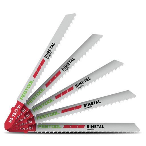 Festool HS 75/3 BI/5 (204336) 5-Pack Bi-Metal Jigsaw Blades – image 2