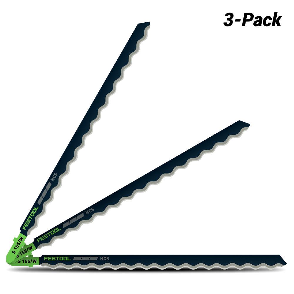 Festool 204345 (S 155/W/3) 3-Pack Jigsaw Blades – image 1