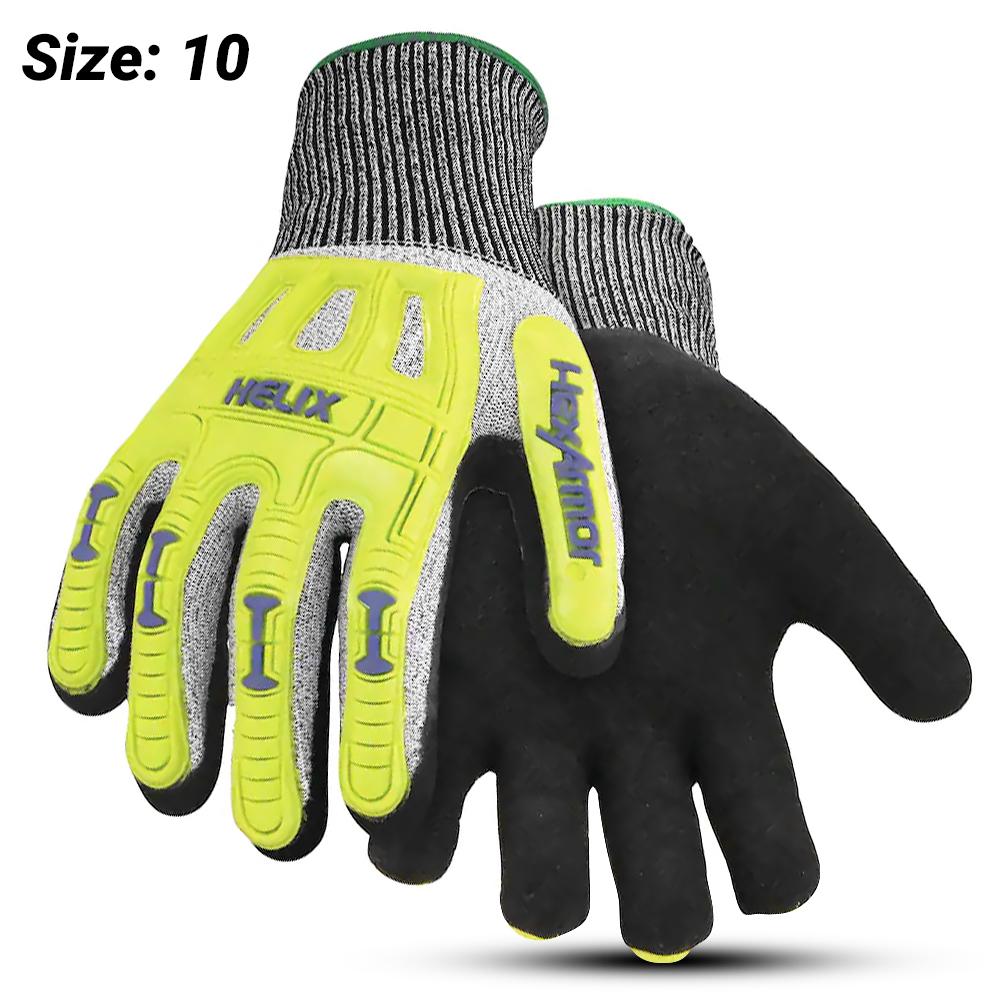 Uvex 209610 HexArmor Helix Impact Gloves (SIZE 10)