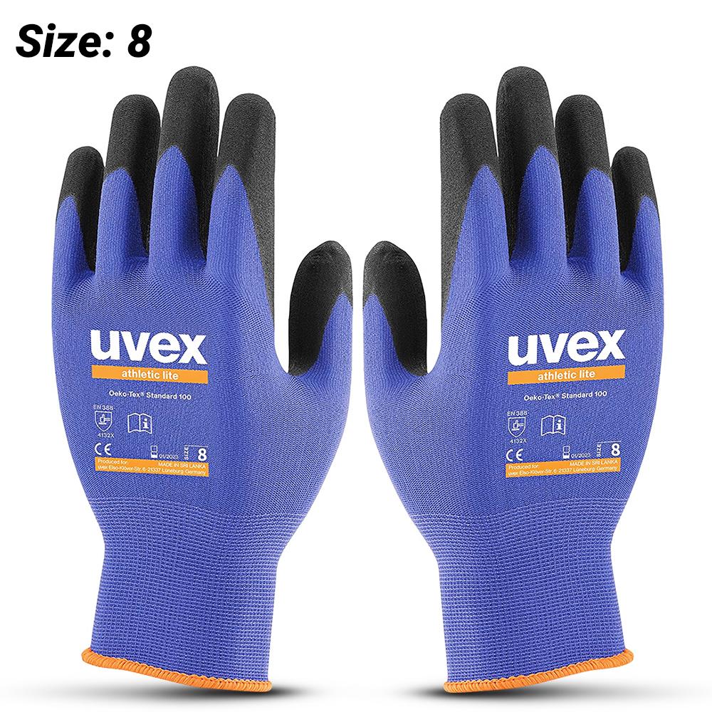 Uvex 6002708 Athletic Lite NBR Palm Gloves (SIZE 8) – image 1