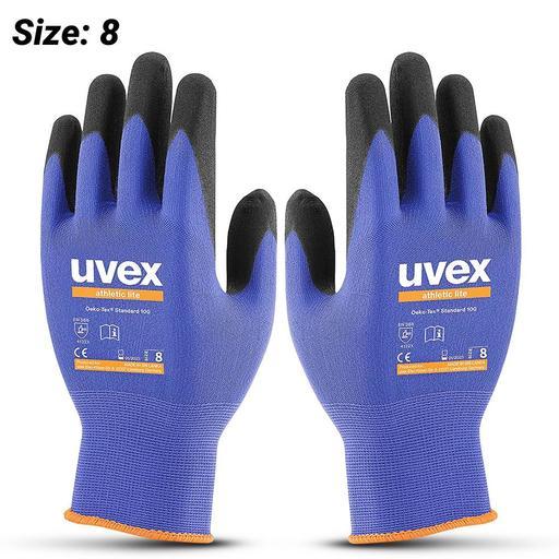 Uvex 6002708 Athletic Lite NBR Palm Gloves (SIZE 8)