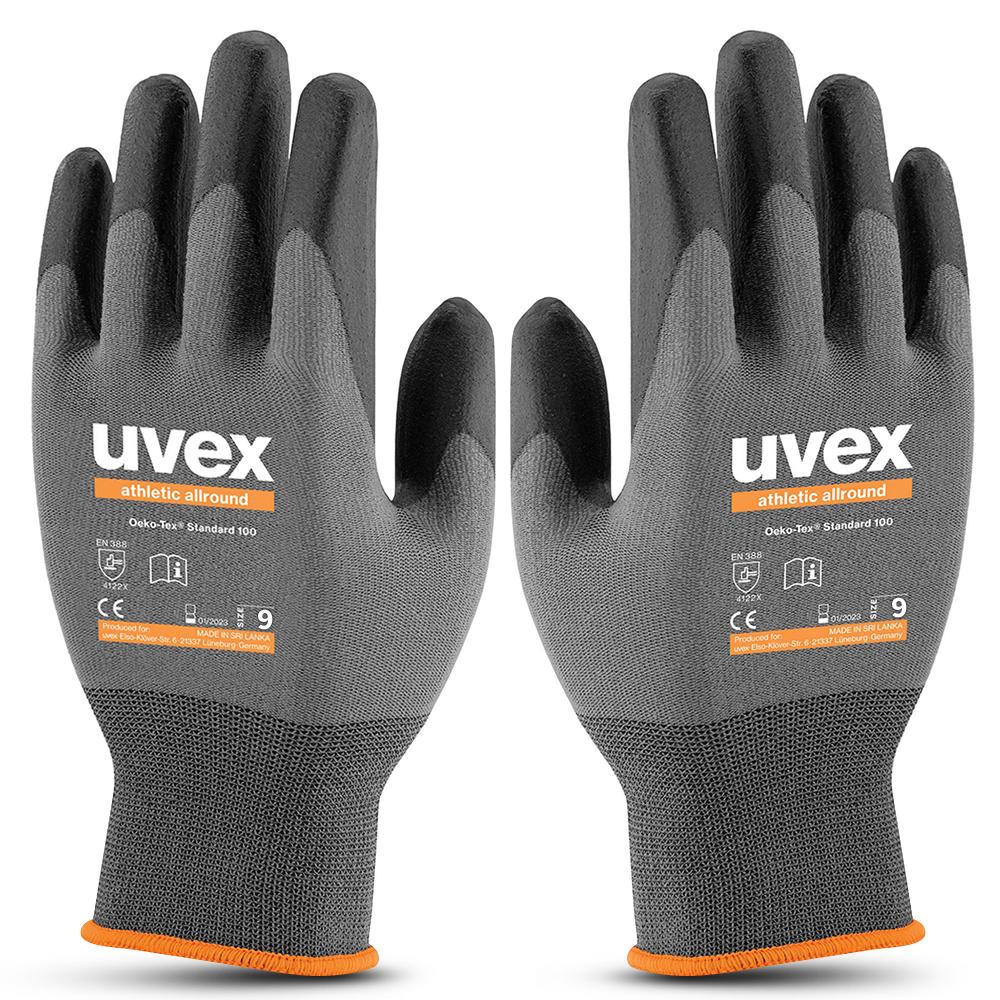 Uvex 6002808 Athletic Lite Allround Foam NBR Gloves (SIZE 9)