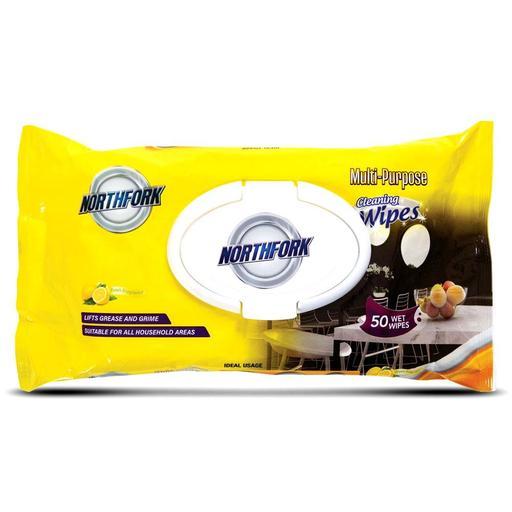 Northfork 631433401 50pce Single Pack All-In-One General Cleaning Wipes