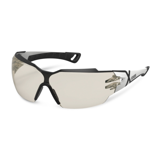 Uvex 9198-065 Protective Eyewear White/Black Frame CBR 65 Lens HCAF Pheos Cx2 Glasses