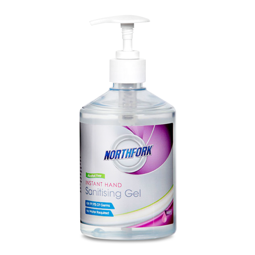 Northfork 635160300 500ml Alcohol Free Instant Hand Sanitising Gel