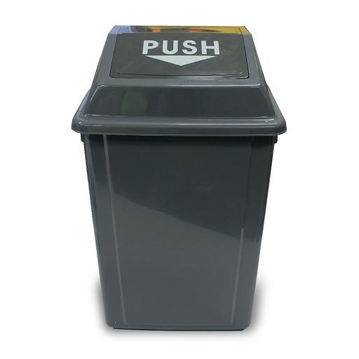 CleanLink 12056 60L Grey Rubbish Bin with Bullet Lid