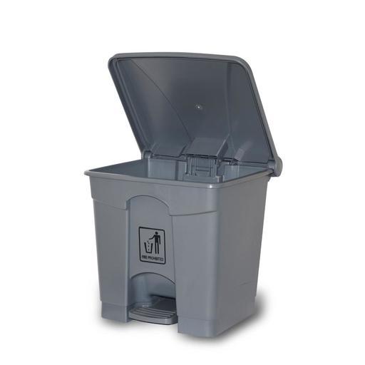 CleanLink 12061 68L Grey Rubbish Bin with Peddle Lid