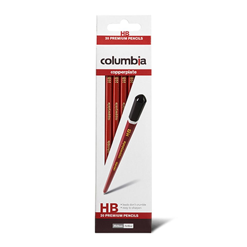 Columbia 61700HB 20-Pack HB Hex Copperplate Lead Pencils – image 1