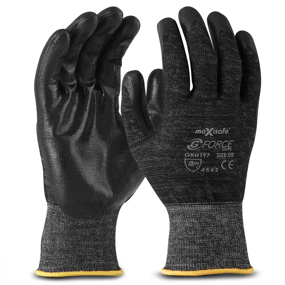Maxisafe GKH197-08 (GKH197-M) G-Force Cut 5 Micro-Foam NBR Coated Gloves (MEDIUM) – image 2