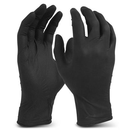 Maxisafe GNB218-M 100-Pack Black Shield Extra Heavy Duty Nitrile Gloves (MEDIUM) – image 3