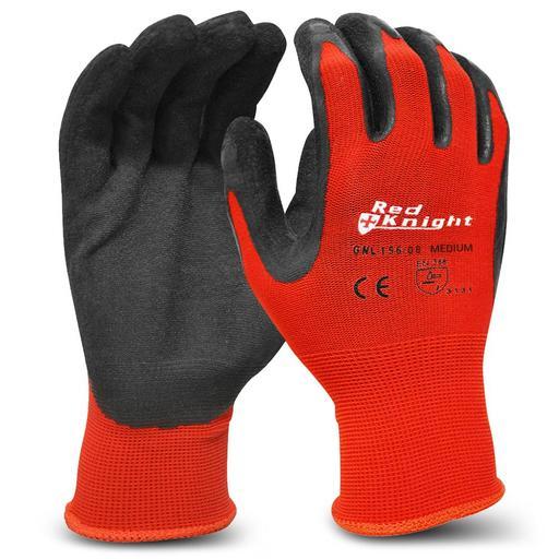 Maxisafe GNL156-08 (GNL156-M) Medium Red Knight Latex Gripmaster Gloves – image 2