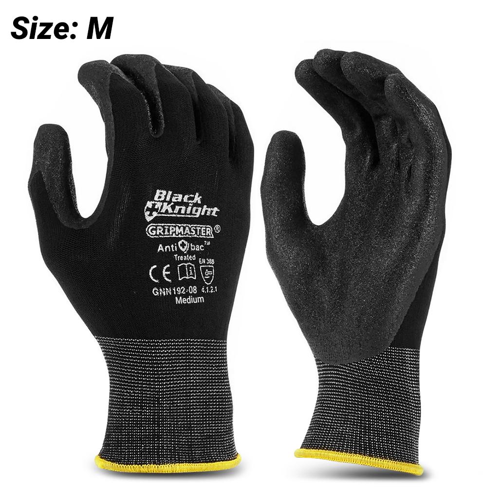 Maxisafe GNN192-08 (GNN192-M) Medium Black Knight Gripmaster Gloves – image 1