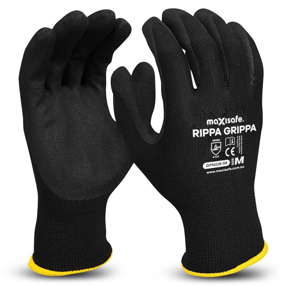 Maxisafe GPN228-08 (GPN228-M) Medium Rippa Gripper Nitrile Coated Gloves – image 2