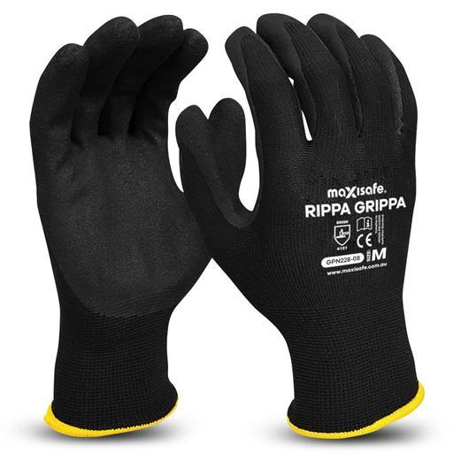 Maxisafe GPN228-08 (GPN228-M) Medium Rippa Gripper Nitrile Coated Gloves – image 2