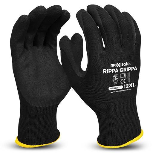 Maxisafe GPN228-11 (GPN228-2XL) 2-Extra Large Rippa Gripper Nitrile Coated Gloves – image 2