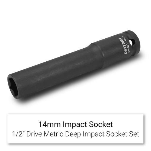Daytona D12ELIS 12pce 1/2" Drive Deep Impact 10-24mm Metric Socket Set with 120mm Extra Long Socket – image 10