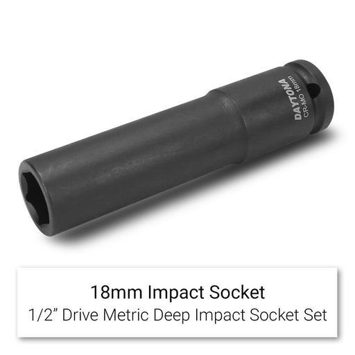 Daytona D12ELIS 12pce 1/2" Drive Deep Impact 10-24mm Metric Socket Set with 120mm Extra Long Socket – image 14