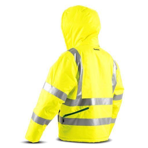 Makita CJ106DZ 12V Max Li-Ion Cordless High-Vis Yellow Heated Jacket - Skin Only – image 2