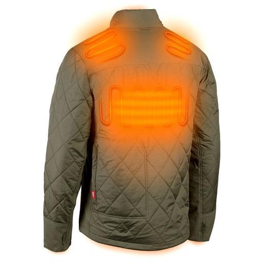 Cordless AXIS Olive Green Heated Jacket 