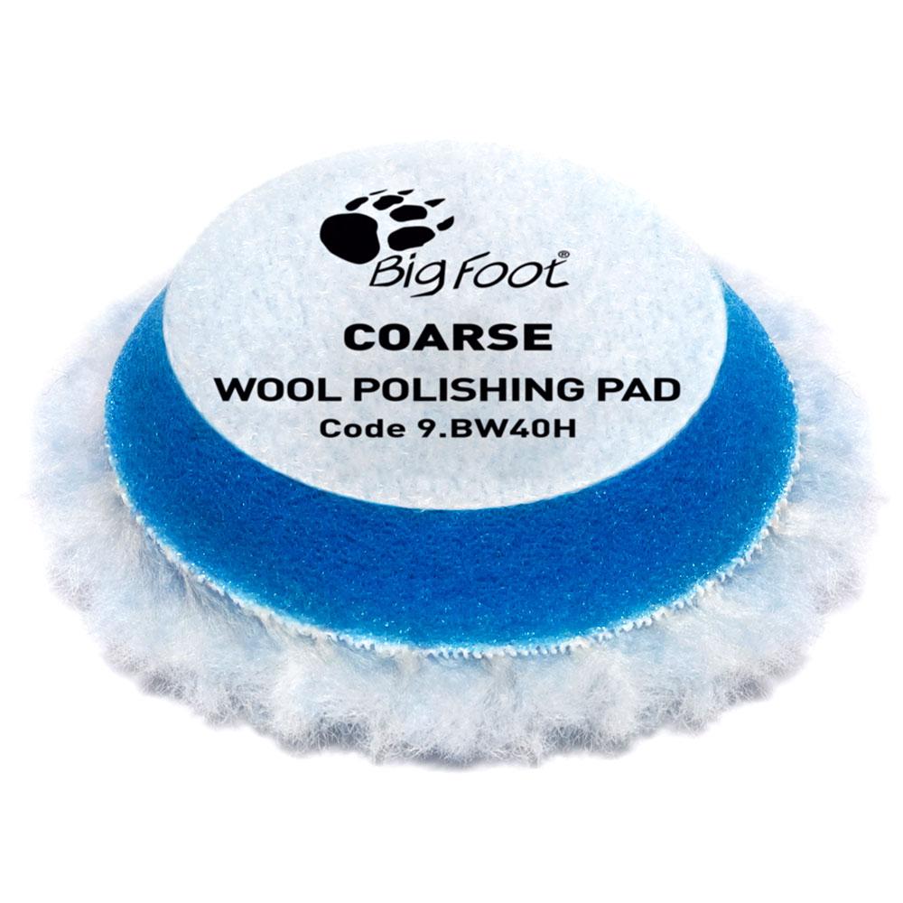 Rupes 9.BW40H 4Pack 30/45mm Big Foot Blue Coarse Wool Polishing Pad