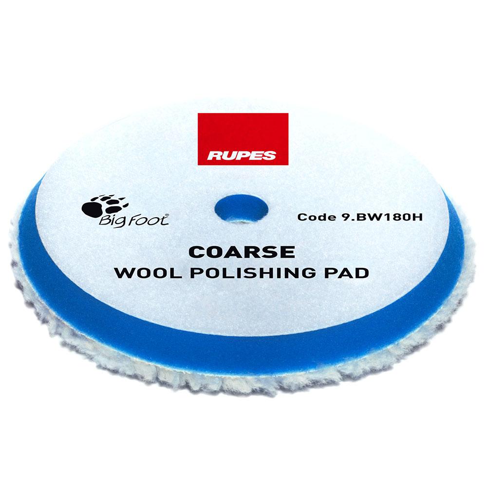 Rupes 9.BW180H 2Pack 150/170mm Big Foot Blue Coarse Wool Polishing Pad