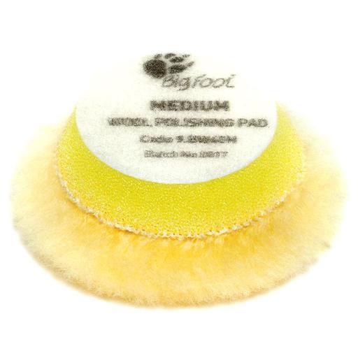 Rupes 9.BW40M 4-Pack 30/45mm Big Foot Yellow Medium Wool Polishing Pad – image 2