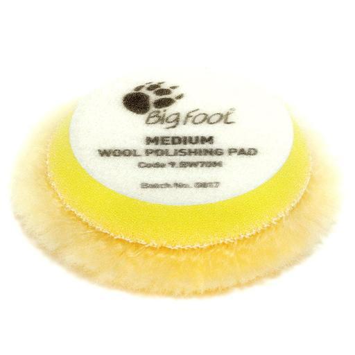 Rupes 9.BW70M 4-Pack 50/65mm Big Foot Yellow Medium Wool Polishing Pad – image 2