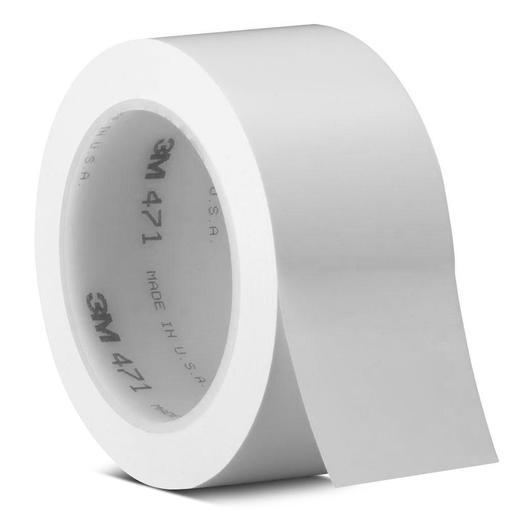 3M 7000674 White Vinyl Tape 471