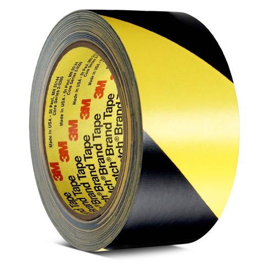 3M 7010335133 (70006747730) 50mm x 33m Yellow/Black Safety Stripe Tape 5702 – image 2