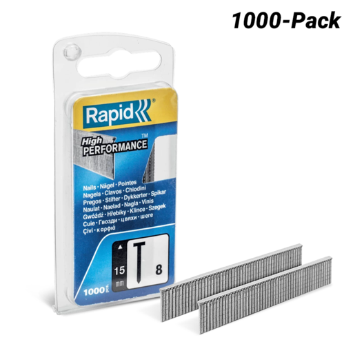 Rapid 0402560 1000-Pack 8/15mm Galv Brads