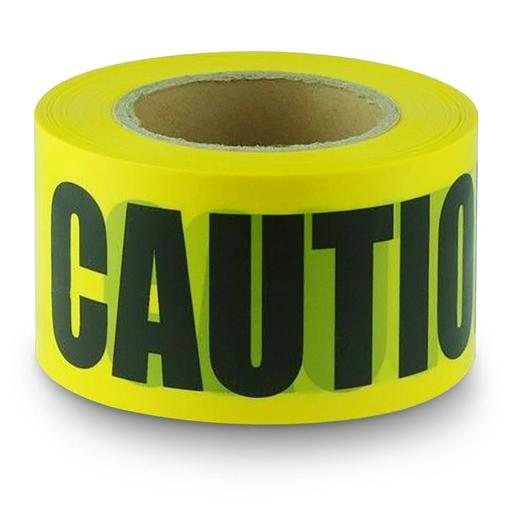 Maxisafe BTC710 100m x 75mm CAUTION Black on Yellow Tape