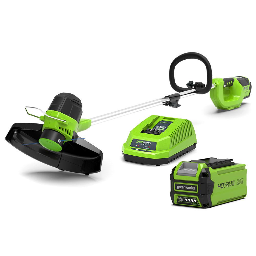 Greenworks 2101507KIT 40V 2.0Ah Liion Cordless 300mm (113/4") Line