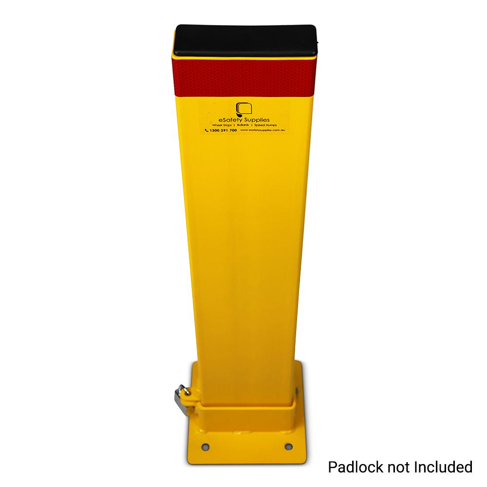 eSafety Supplies B-PP-P 150mm x 800mm Foldable Parking Protector Padlock Bollard – image 1