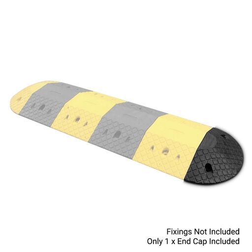 eSafety Supplies SP-P-50-E 50 Tonne Rubber Speed Hump End Piece