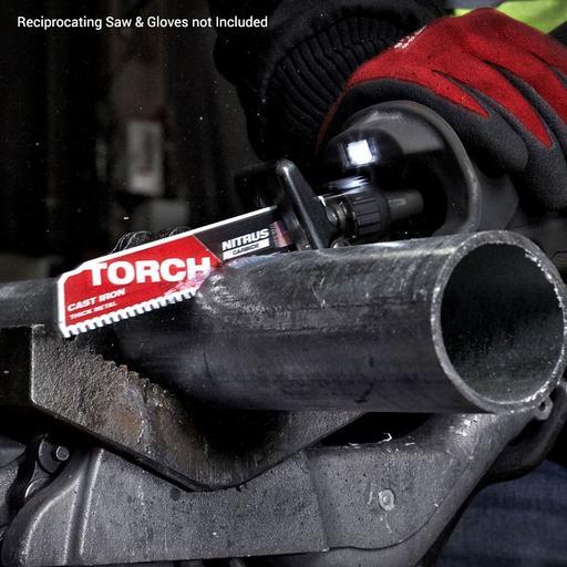 Milwaukee 48005261 Single-Pack 150mm (6") 7TPI SAWZALL TORCH Reciprocating Saw Blade with NITRUS CARBIDE – image 5
