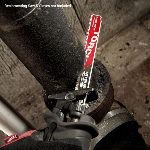 Milwaukee 48005262 Single-Pack 230mm (9") 7TPI SAWZALL TORCH Reciprocating Saw Blade with NITRUS CARBIDE – image 6