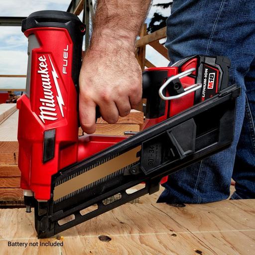Milwaukee M18FFN-0C 18V Li-ion Cordless Fuel 30° - 34° Framing Nailer - Skin Only – image 14