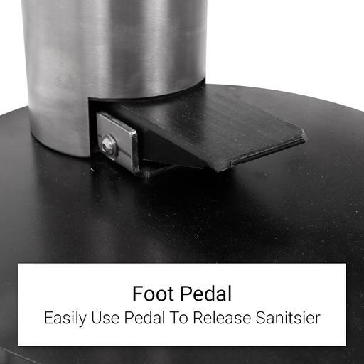 SaniPlus SANI45-STAND 1190mm Stainless Sanitiser Dispenser with Foot Pedal – image 7