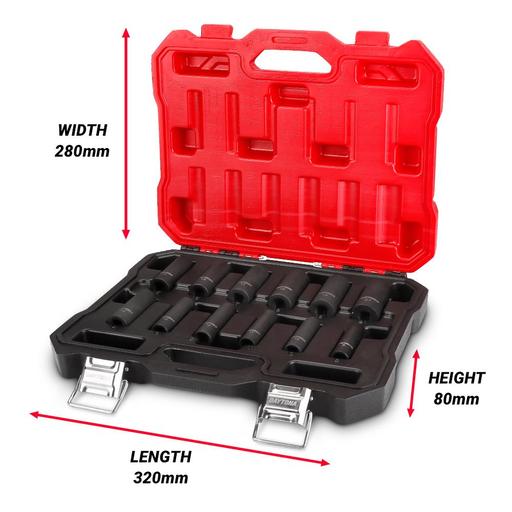 Daytona DMS12PC 12pce 3/8" Drive Deep Impact 8-21mm Metric Socket Set – image 2
