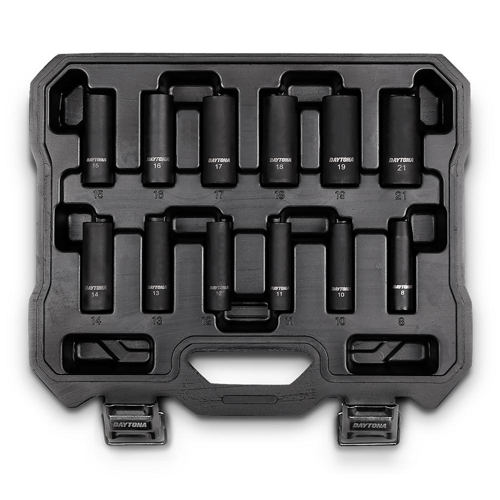 Daytona DMS12PC 12pce 3/8" Drive Deep Impact 8-21mm Metric Socket Set – image 3