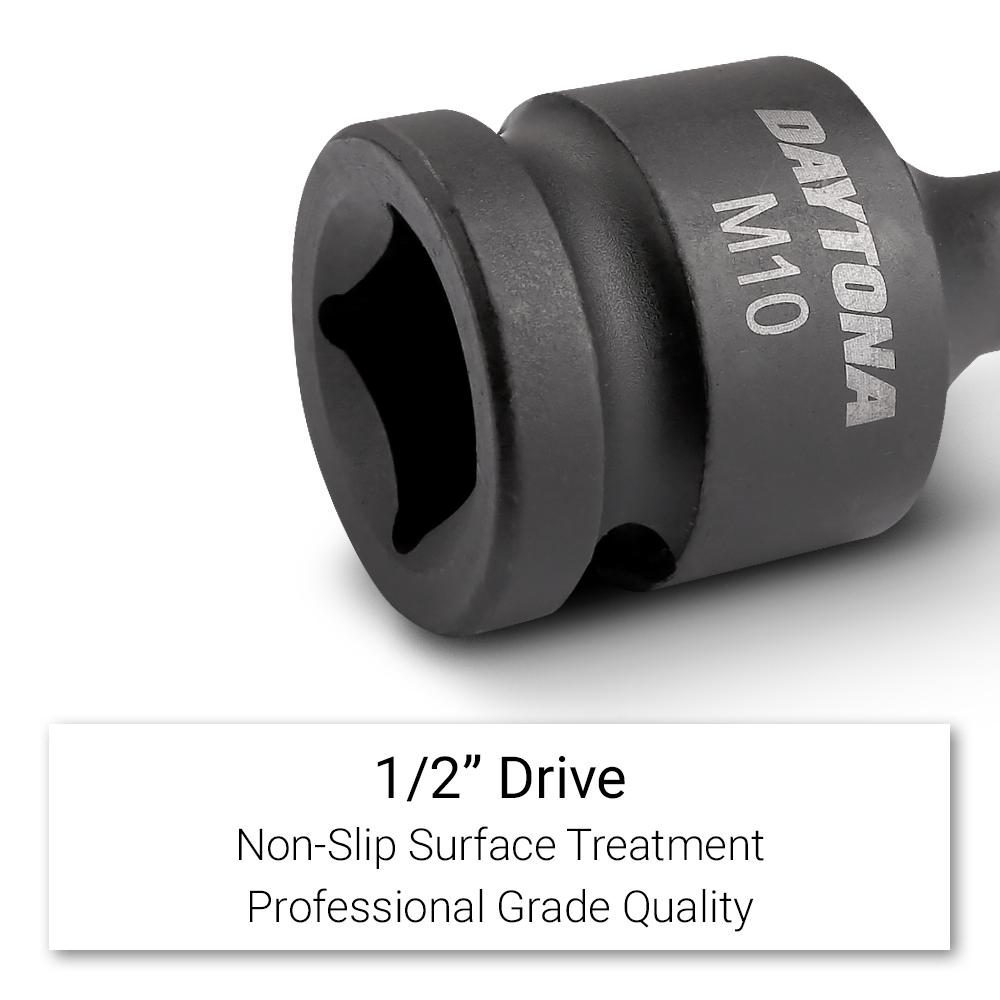 Daytona DS9PCS 9pce 1/2" Drive M5-M16 Spline Impact Socket Bit Set – image 3