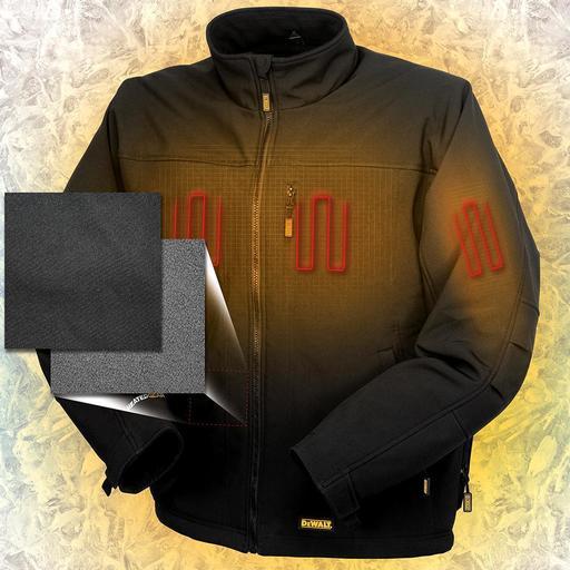 DeWalt DCJ060-XJ 18V Li-ion Cordless Black Heated Outer Shell Jacket - Skin Only – image 4