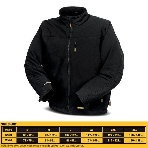 DeWalt DCJ060-XJ 18V Li-ion Cordless Black Heated Outer Shell Jacket - Skin Only – image 3