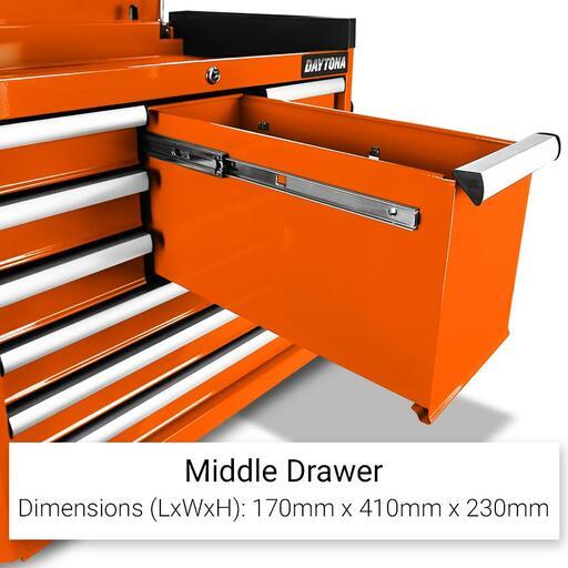 Daytona D10DCO 10 Drawer Tool Chest - Orange – image 9