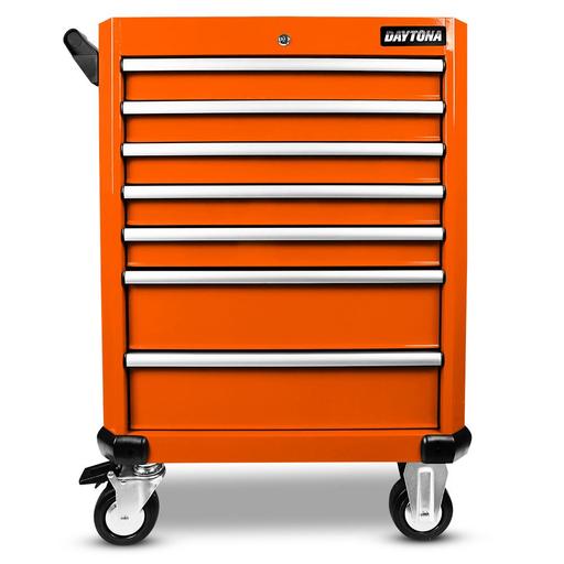 Daytona D7DTO 7 Drawer Bottom Roller Cabinet - Orange – image 3